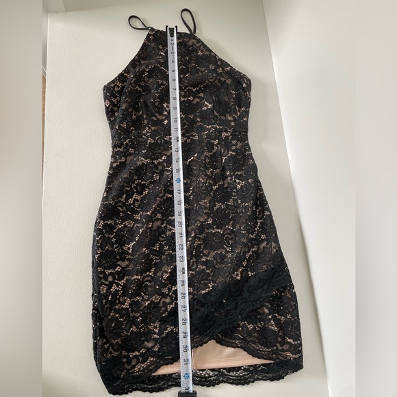 NWT Cherie Los Angeles Elegant Black Lace Sleeveless Dress Medium - Picture 6 of 8